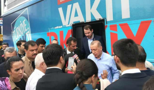 Erdoğan Ataşehir’de sevinçle karşılandı